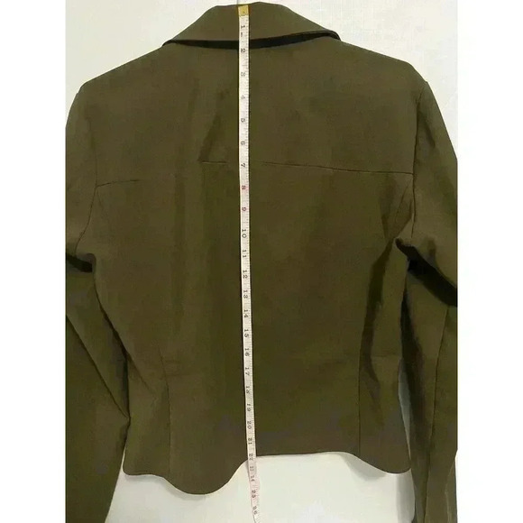 Zara Olive Green Long Sleeve Shirt - Picture 7 of 10